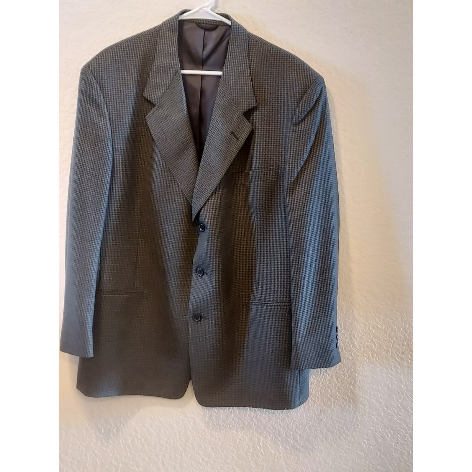 Fumagallis Uomo Firenze Italian Sports Coat, Size 42, Worsted Wool, 3 Button,